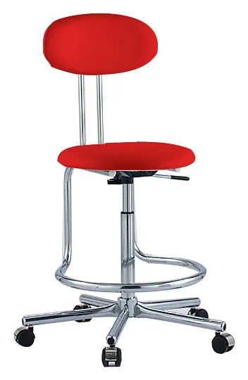 LS - 122 židle lékařská, koženka OTO CE 1 - koženka červená